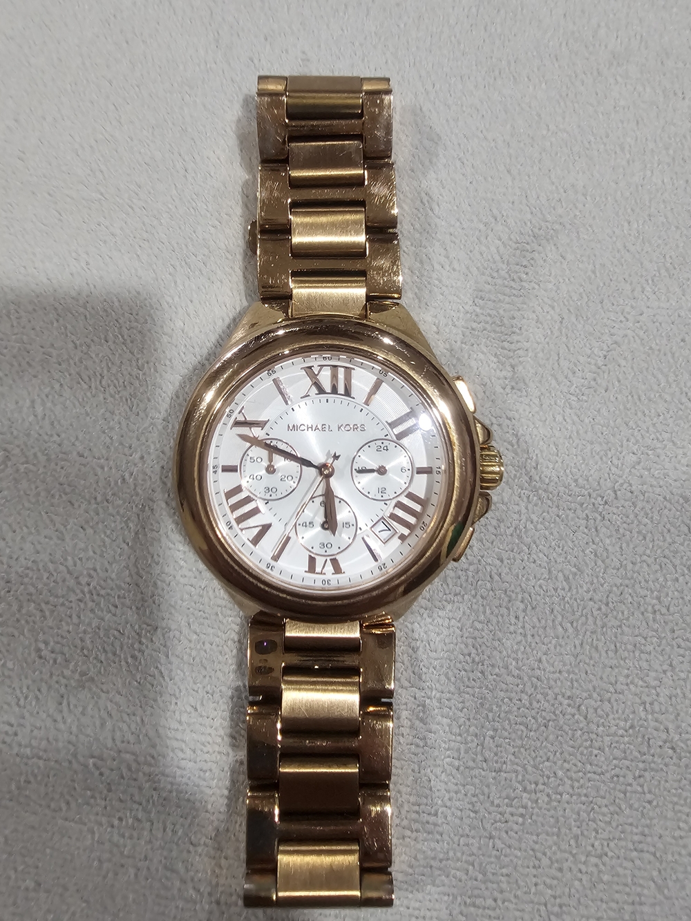 Michael Kors Gold Tone Women's Chronograph Bracelet Watch